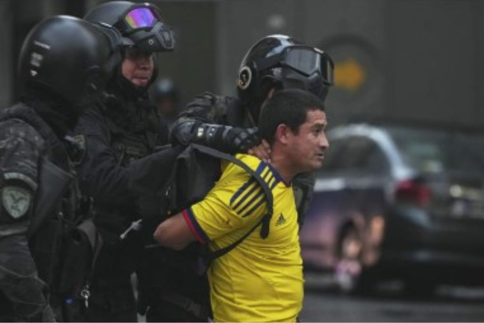 Police clash with protesters after retirees’ march joined by soccer fans Demonstration against government policies